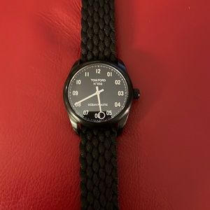 Tom Ford 002 Plastic Ocean Watch 40mm Black